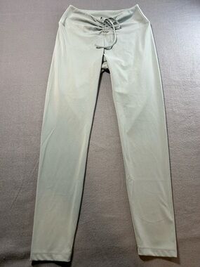 Pink Active USA Light Sage Lace-Up Waist Performance Jogger/leggings